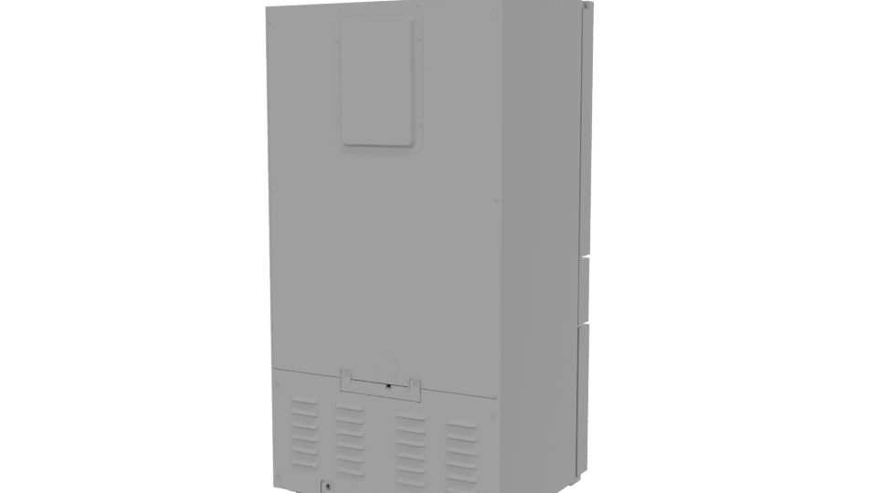 Stylish Black Refrigerator 3D Model - Professional 3D Model Render 6