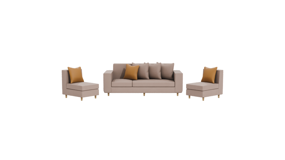 Elegant Modern Sofa Set 3D - Professional 3D Model Render 11
