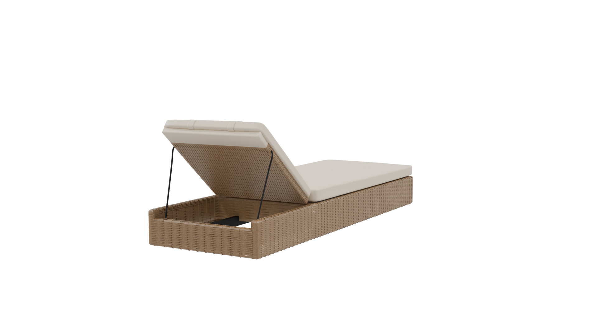 Stylish Outdoor Lounge Bed 3D - Professional 3D Model Render 24