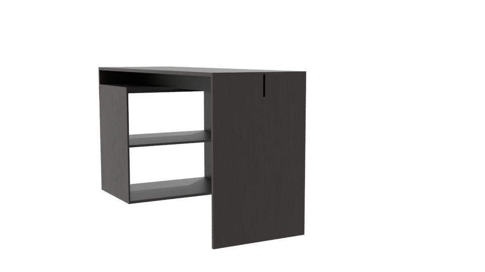 Minimalist Office Desk 3D Model - Professional 3D Model Render 7