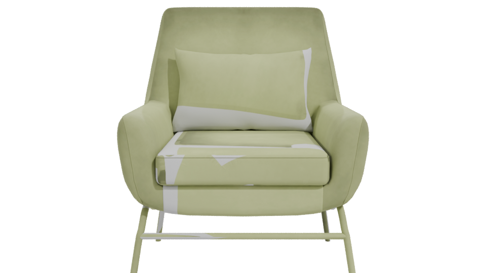 Stylish Modern Accent Chair 3D - Professional 3D Model Render 11