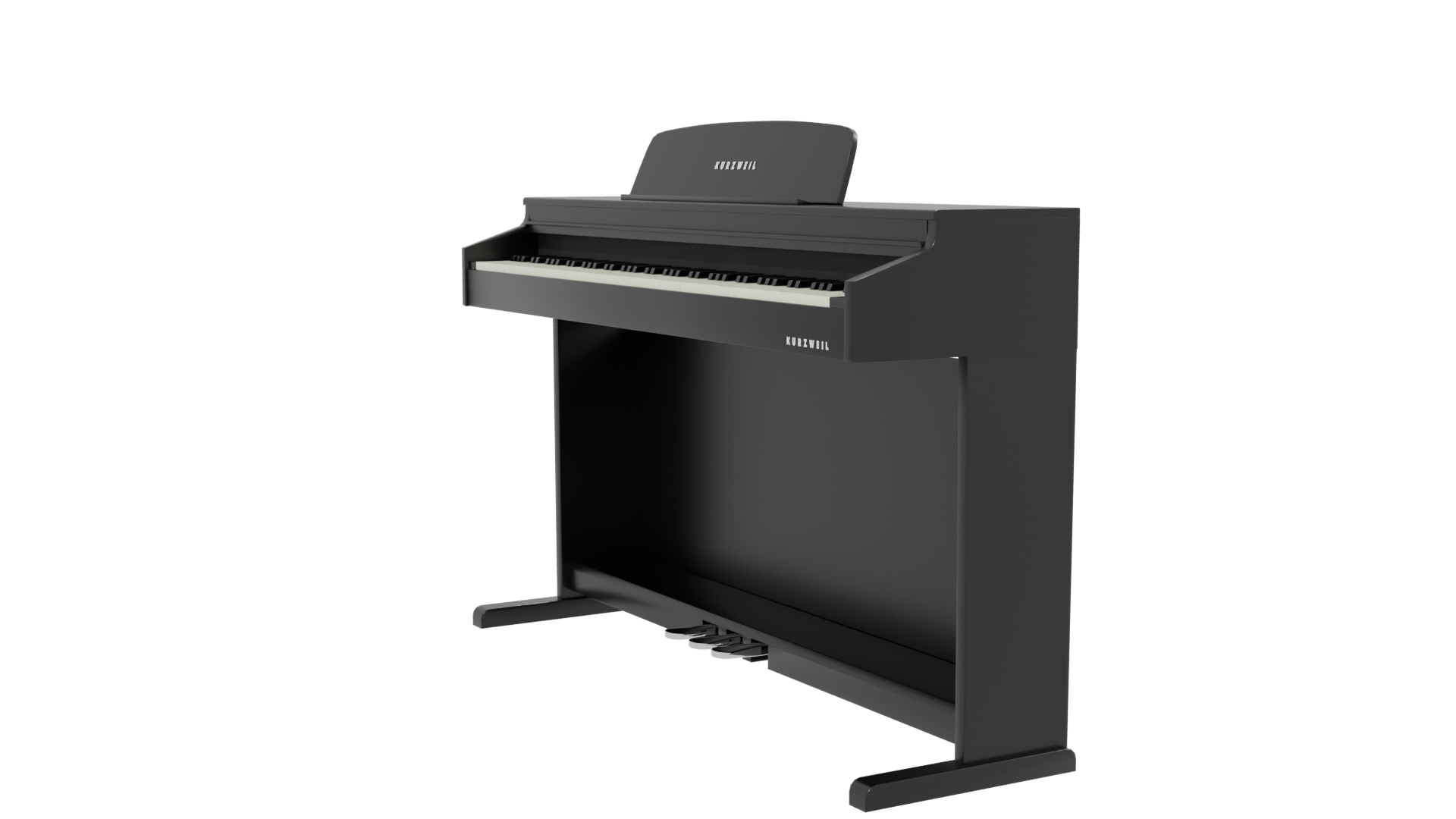 Elegant Digital Piano Model 3D - Professional 3D Model Render 13