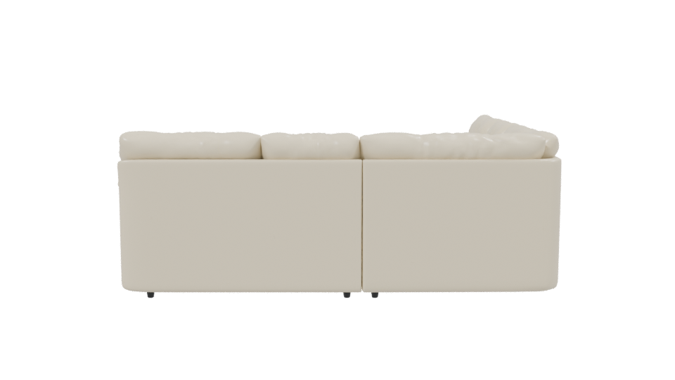 Modular Roma Beige Sofa 3D Model - Professional 3D Model Render 2