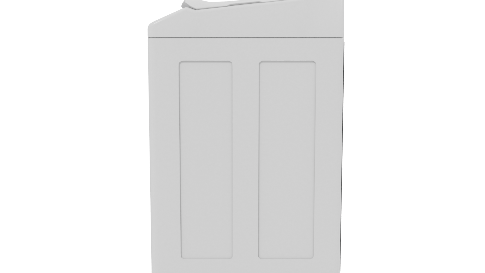 Minimalist Top-Loading Washing Machine 3D Model - Professional 3D Model Render 2