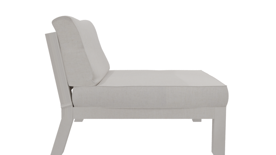 Elegant Minimalist Lounge Chair 3D Model - Professional 3D Model Render 8