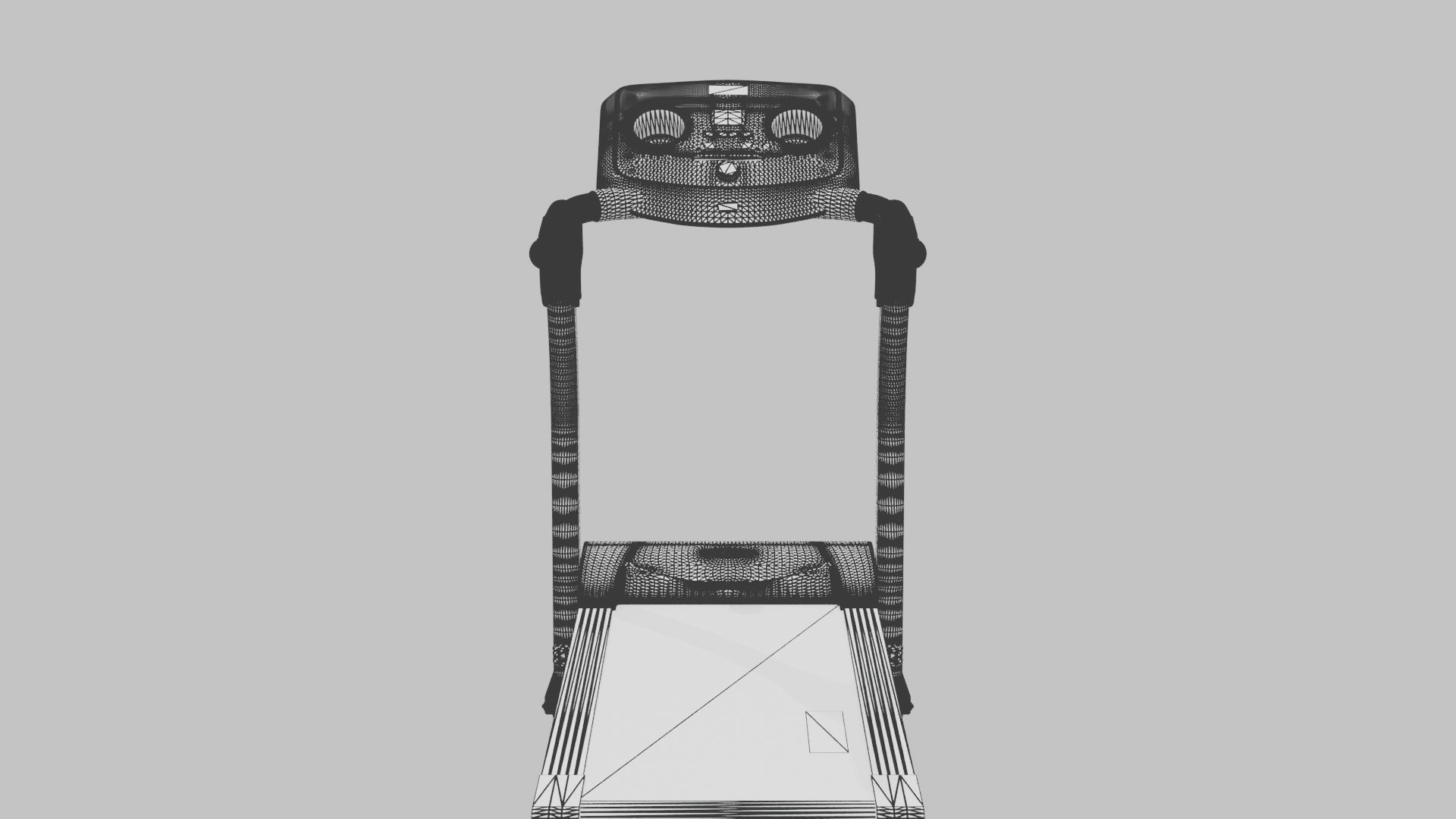 Modern Treadmill 3D Model - Professional 3D Model Render 14