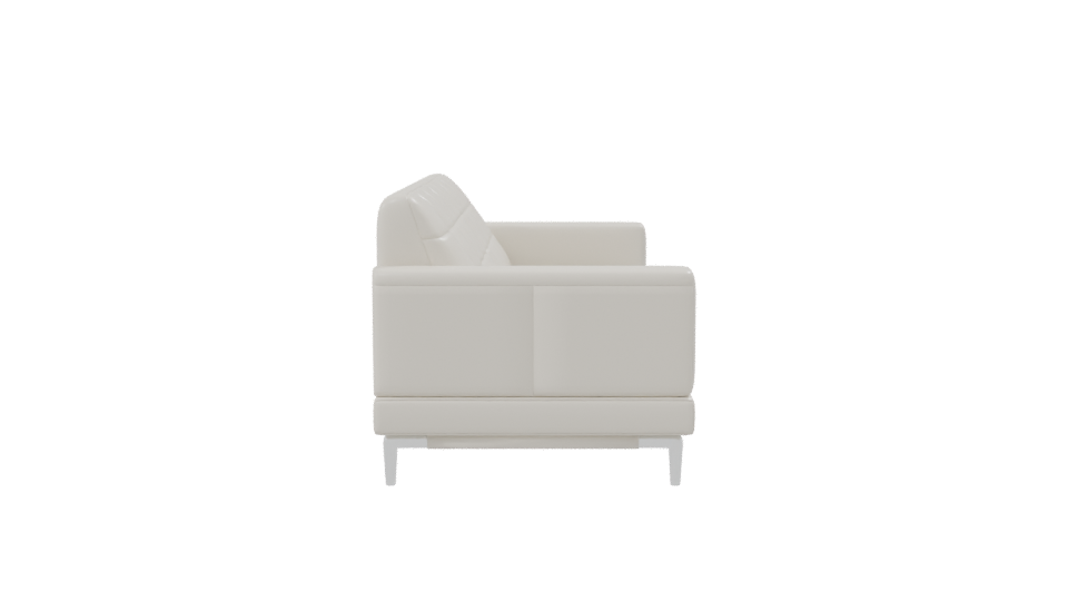 Contemporary White Sofa Model - Professional 3D Model Render 8