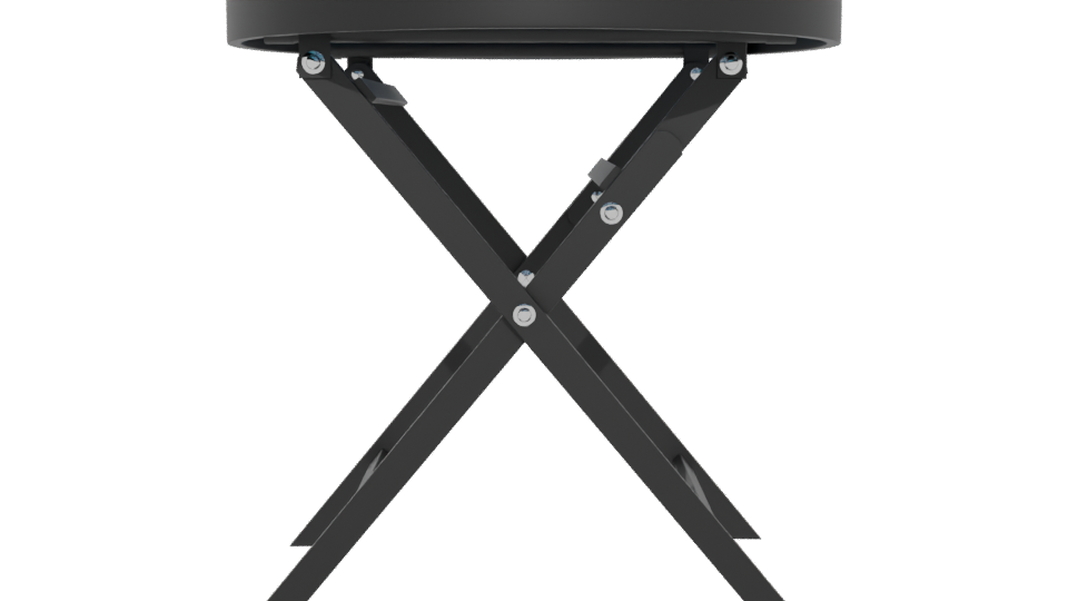 Sleek Folding Side Table 3D Model - Professional 3D Model Render 5
