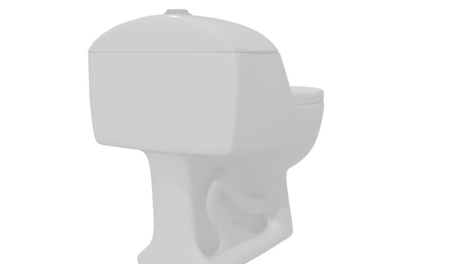 Stylish Bathroom Toilet 3D Model - Professional 3D Model Render 6