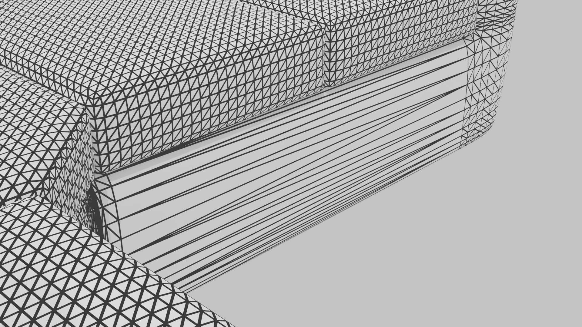 Stylish L-Shaped Sofa 3D Model - Professional 3D Model Render 9