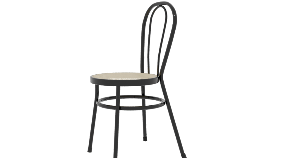 Classic Bistro Chair Model 3D - Professional 3D Model Render 13