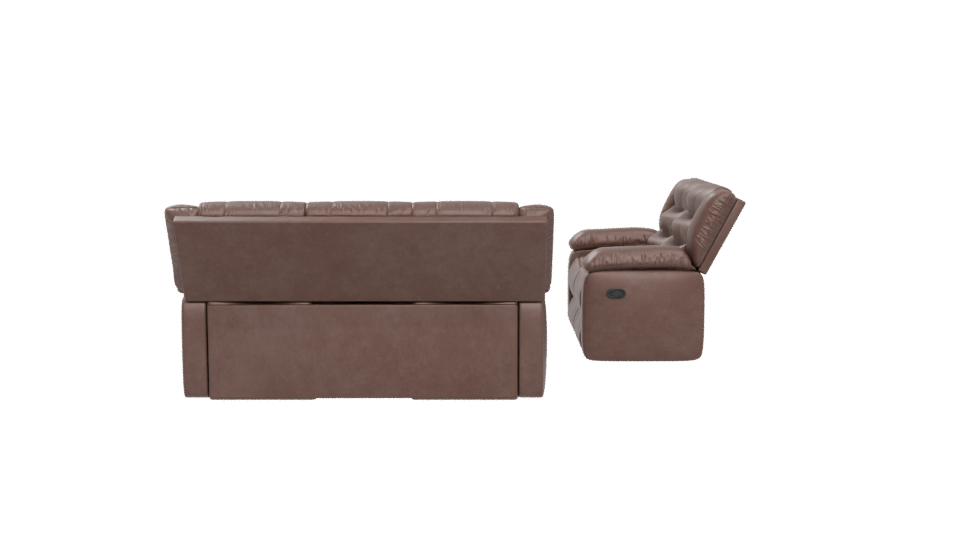 Comfortable Leather Sofa Set 3D - Professional 3D Model Render 5