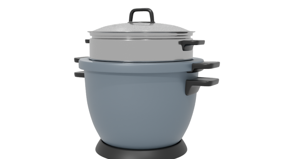 Ceramic Electric Cooker 3D Model - Professional 3D Model Render 6
