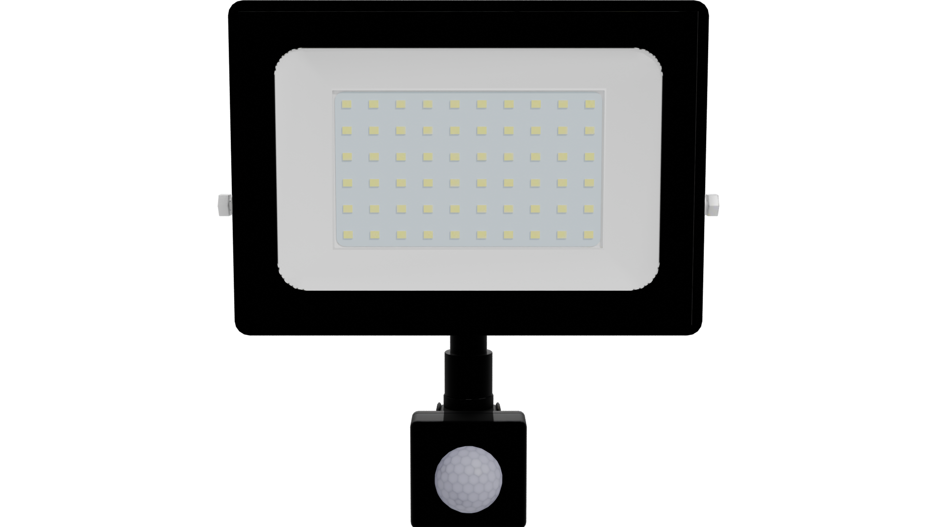 LED Flood Light with Motion Sensor 3D Model - Professional 3D Model Render 11