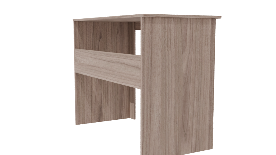 Stylish Minimalist Wooden Desk 3D - Professional 3D Model Render 7