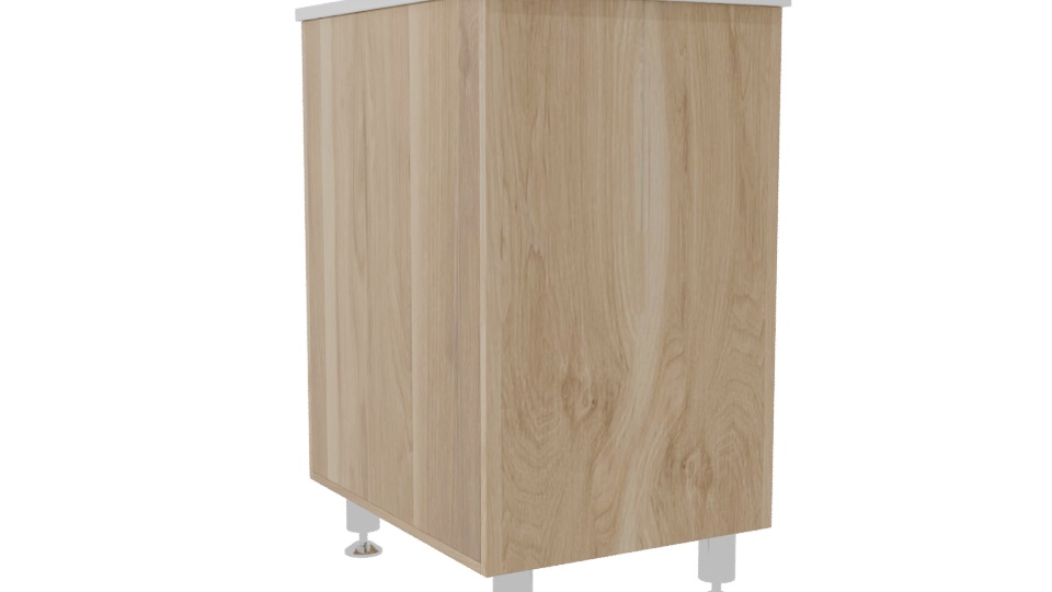 Contemporary Wooden Storage Cabinet 3D Model - Professional 3D Model Render 7