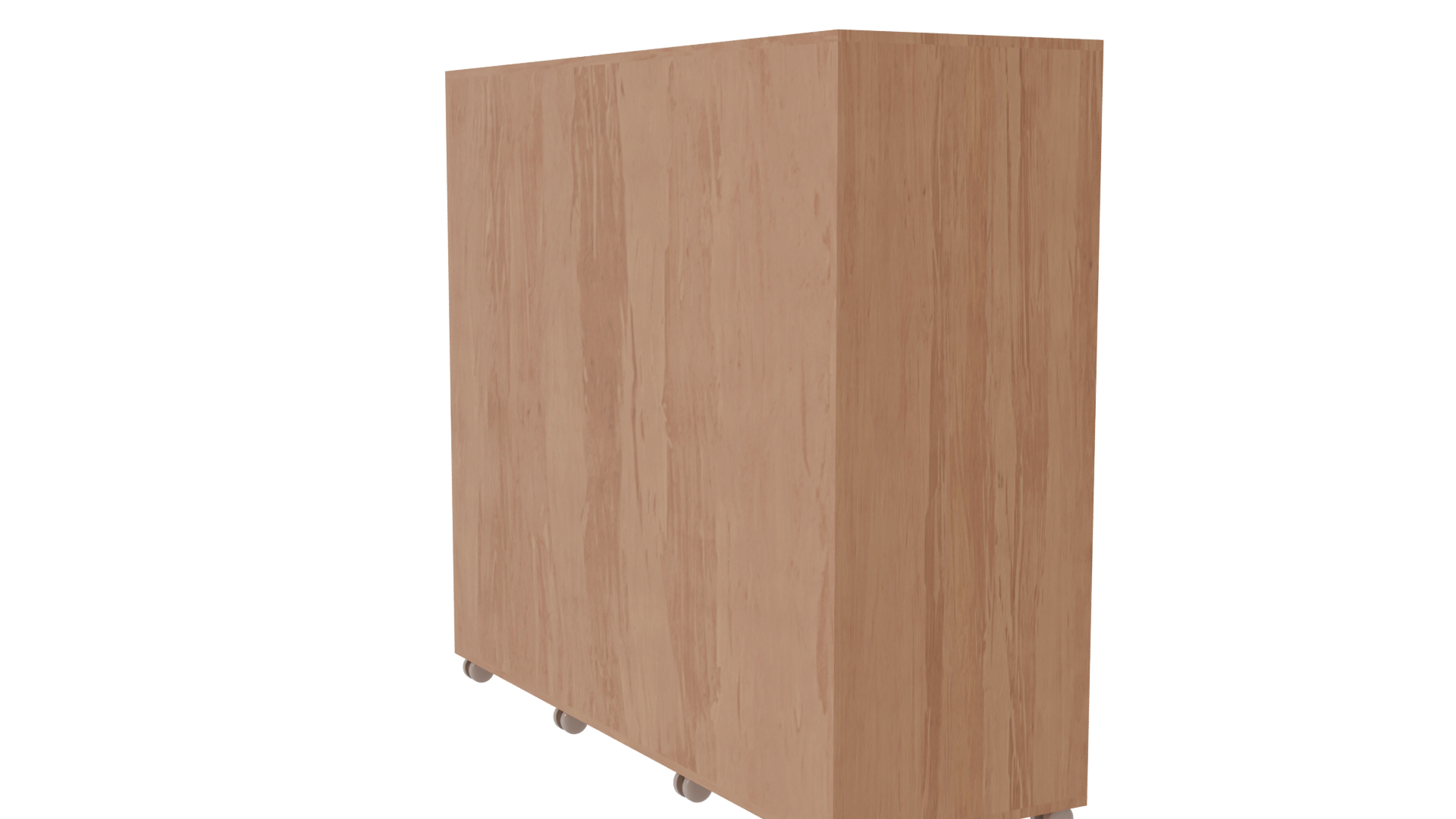 Stylish Wooden Storage Cabinet Model - Professional 3D Model Render 7