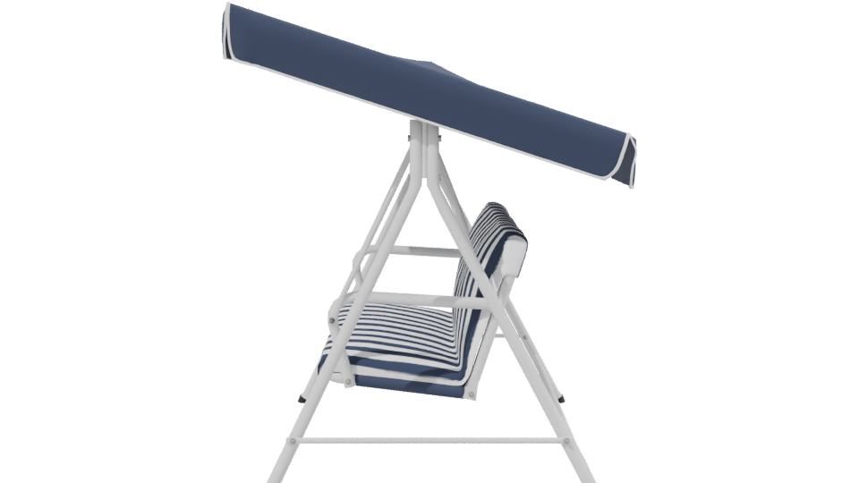 Stylish Outdoor Swing Bench Model - Professional 3D Model Render 2