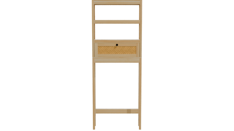 Modern Storage Ladder with Drawer 3D - Professional 3D Model Render 11