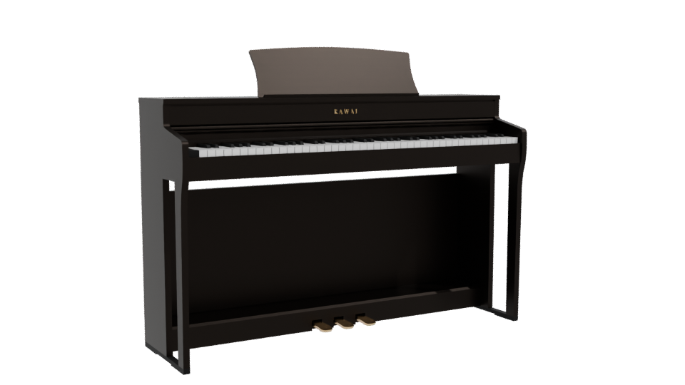 Stylish Digital Piano Model 3D - Professional 3D Model Render 10