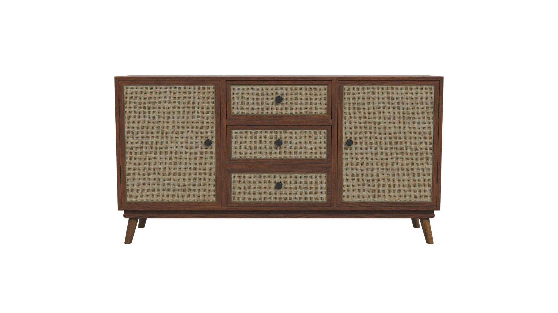 Stylish Wooden Cabinet Model - Professional 3D Model Render 11