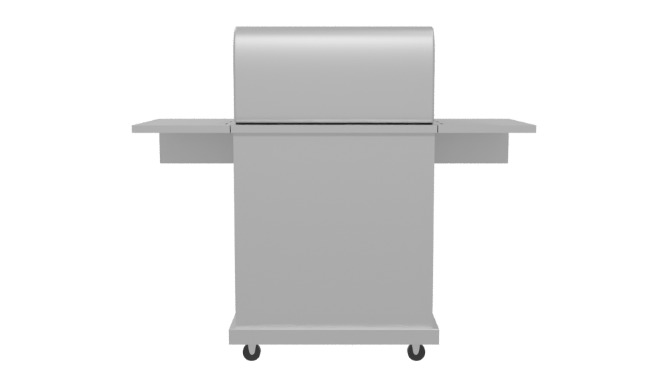 Stylish Gas Grill BBQ Model - Professional 3D Model Render 5