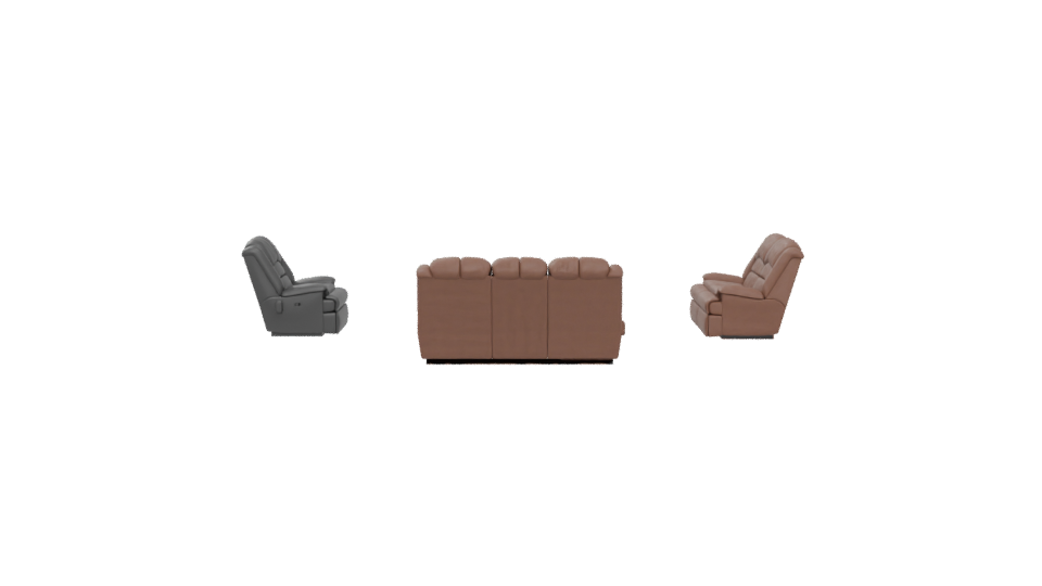 Stylish Reclining Sofa Set 3D - Professional 3D Model Render 5
