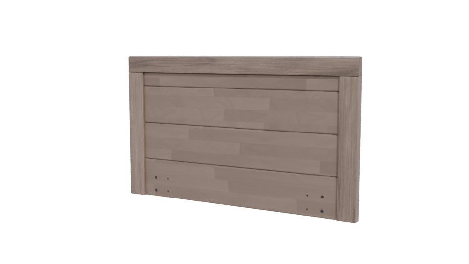 Stylish Wooden Headboard 3D Model - Professional 3D Model Render 12