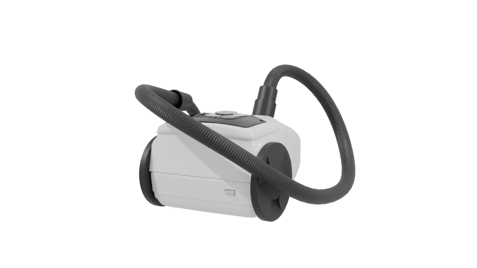 Compact Modern Vacuum Cleaner 3D - Professional 3D Model Render 3