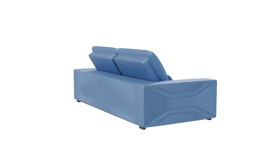 Majestic Blue Sofa 3D Model - Professional 3D Model Render 7