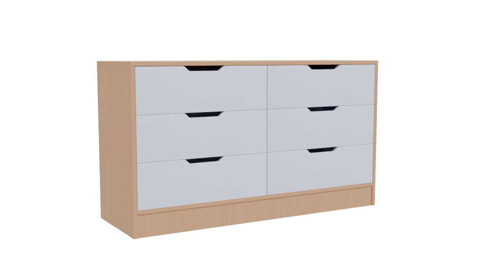 Modern Minimalist Chest of Drawers - Professional 3D Model Render 10