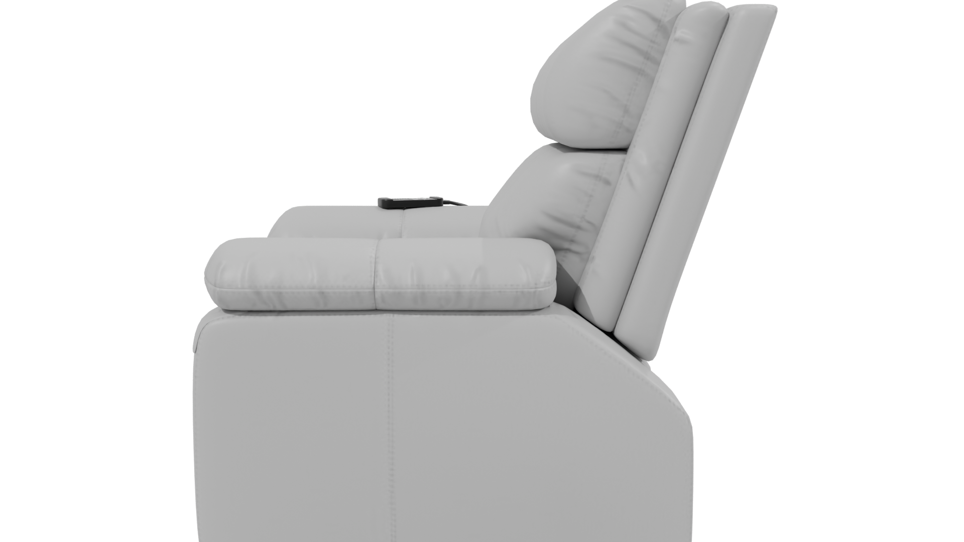 Elegant Reclining Leather Chair 3D Model - Professional 3D Model Render 2