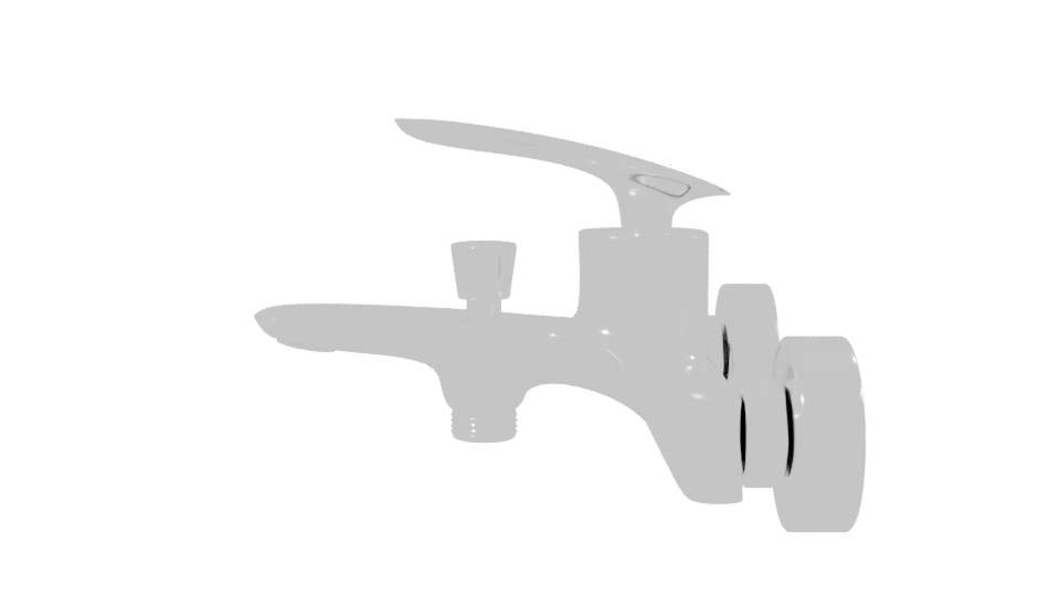 Stylish Bathroom Sink Tap 3D - Professional 3D Model Render 2