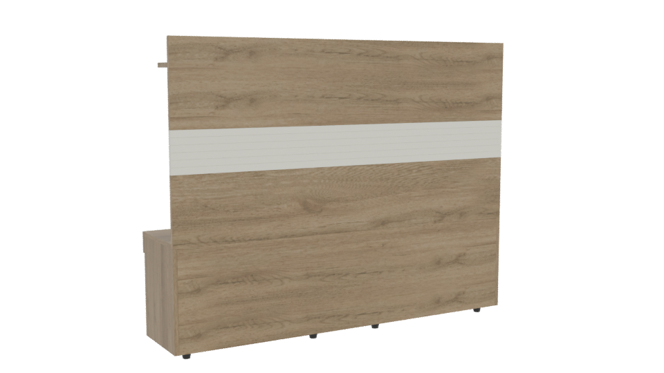 Stylish Modern TV Entertainment Center 3D Model - Professional 3D Model Render 4