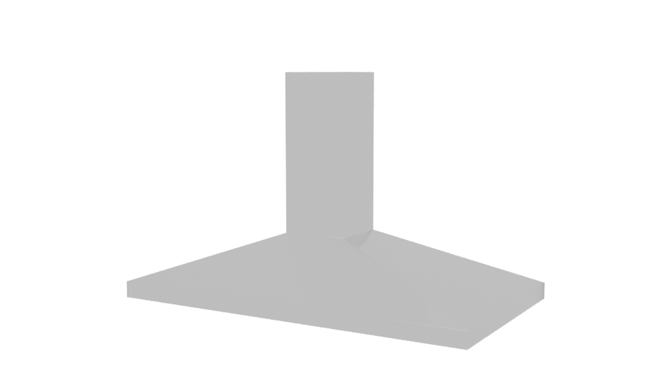 Sleek Kitchen Range Hood Model - Professional 3D Model Render 6