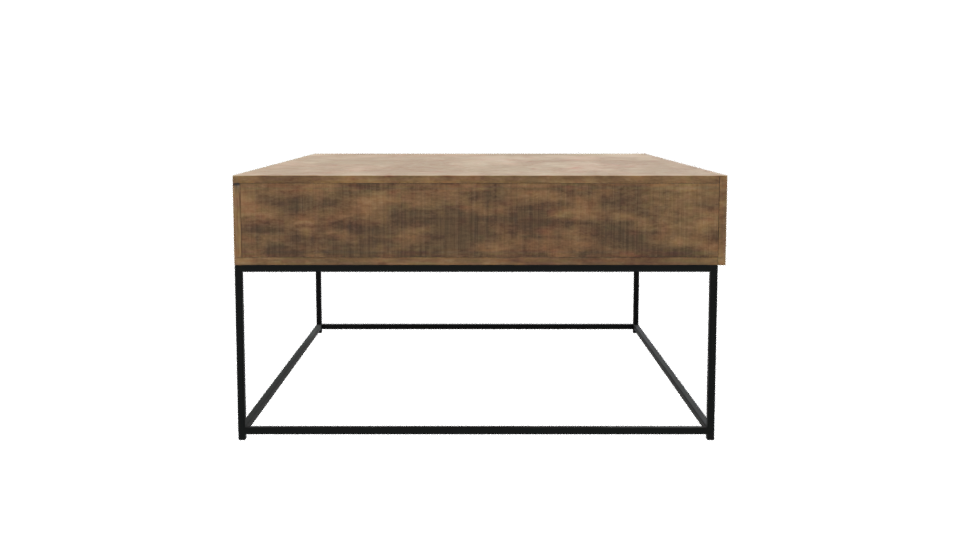 Stylish Wooden Coffee Table Model - Professional 3D Model Render 8