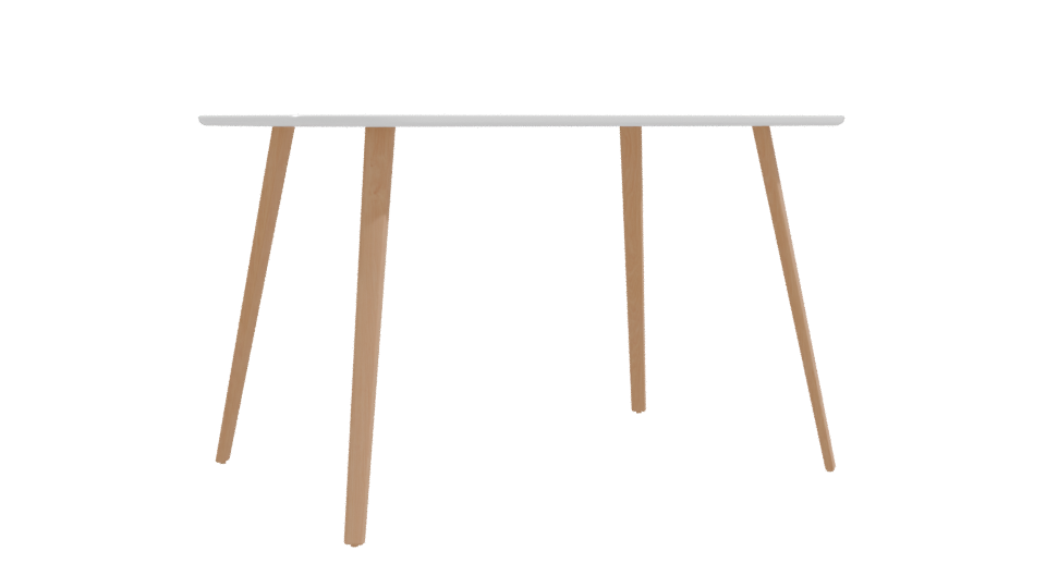 Contemporary Wooden Dining Table 3D Model - Professional 3D Model Render 10