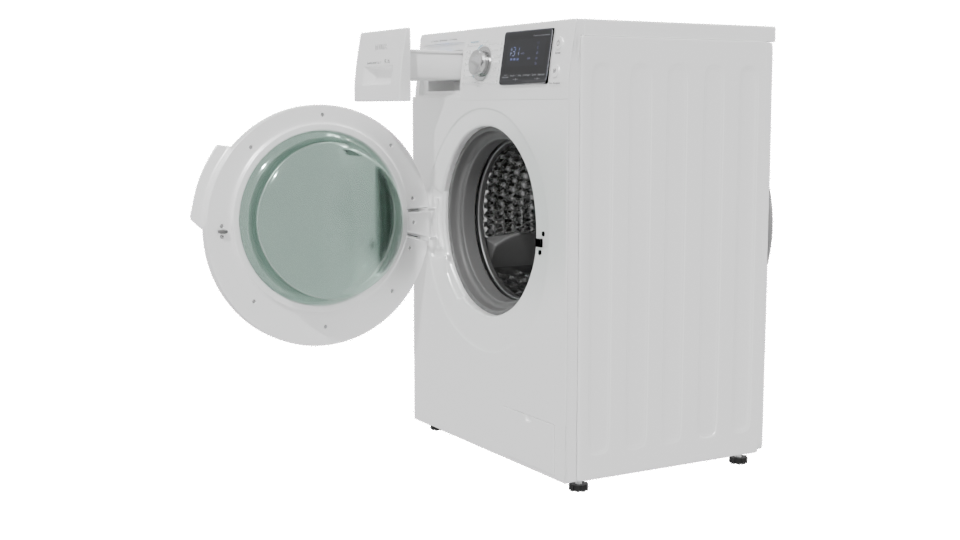 High-Efficiency Washing Machine Model - Professional 3D Model Render 13
