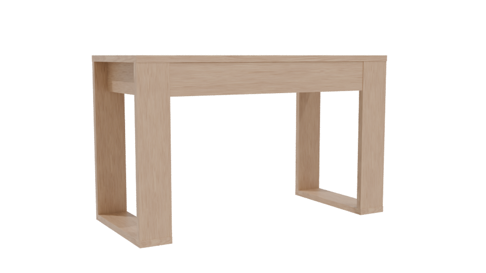 Stylish Wooden Table 3D Model - Professional 3D Model Render 4