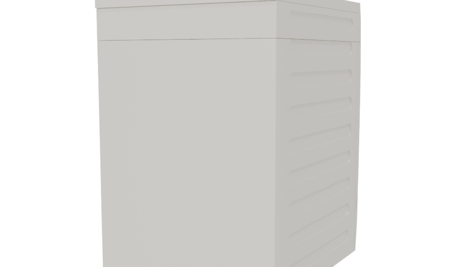 Realistic Front Load Washing Machine 3D - Professional 3D Model Render 6