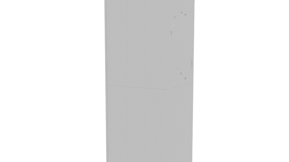 WK14WS6R Washer Dryer 3D Model - Professional 3D Model Render 3