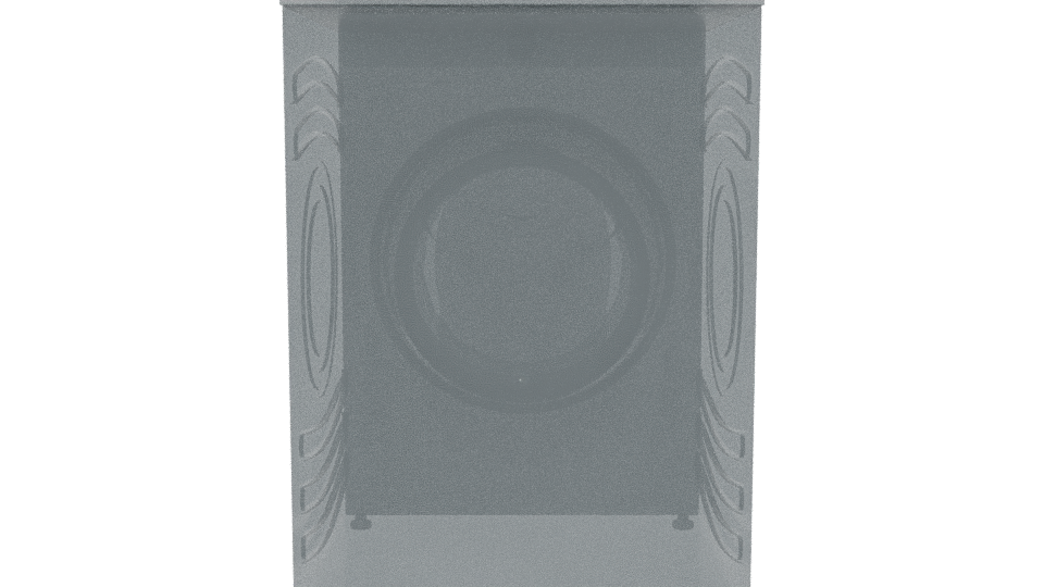 Stylish Front-Loading Washing Machine - Professional 3D Model Render 5