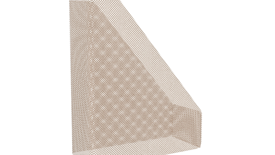 Stylish Metal Document Organizer 3D - Professional 3D Model Render 4