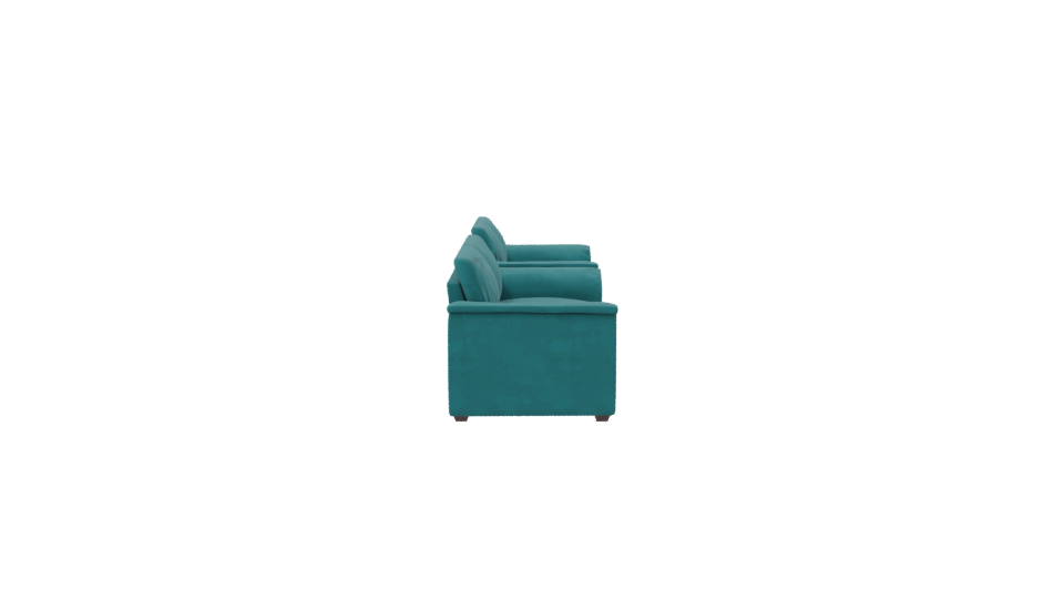 Stylish Teal Fabric Sofa Set 3D Model - Professional 3D Model Render 8