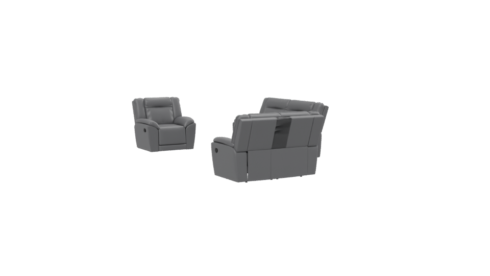 Stylish Leather Sofa Set 3D - Professional 3D Model Render 13