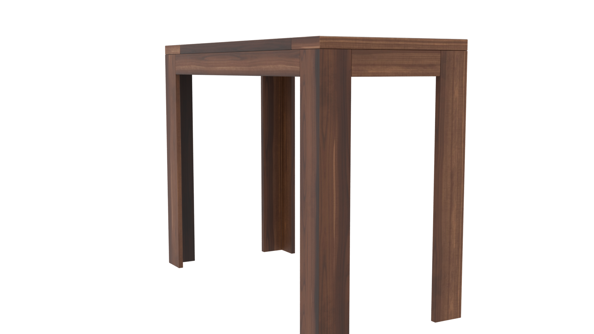 Stylish Wooden Square Table - Professional 3D Model Render 7