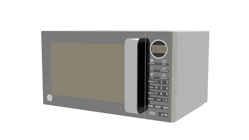Sleek Microwave Oven 3D Model - Professional 3D Model Render 12