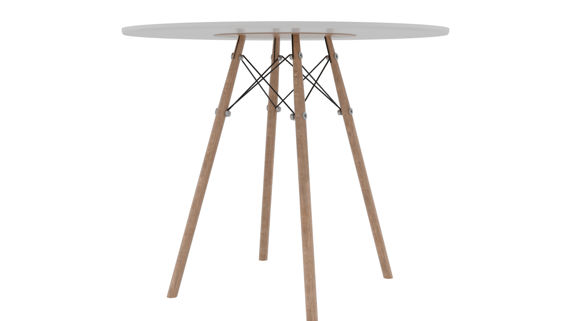 Minimalist Round Table 3D Model - Professional 3D Model Render 9