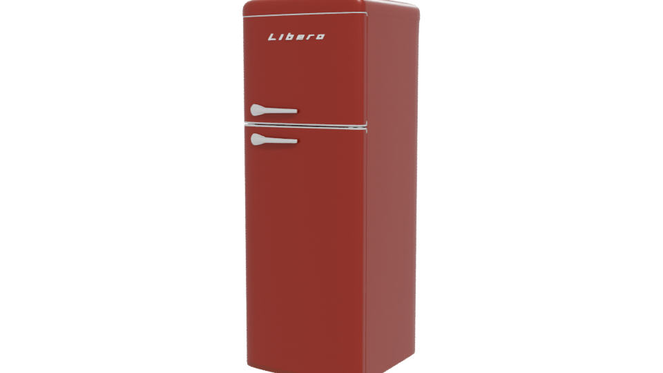 Retro Refrigerator 3D Model - Professional 3D Model Render 12