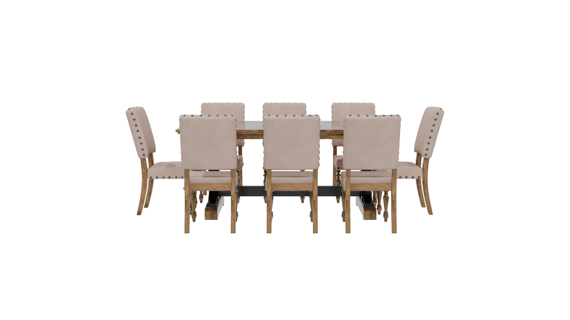 Elegant Dining Table Set 3D - Professional 3D Model Render 5